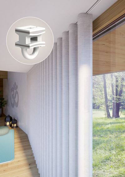 Systèmes de rideaux, SG 3870, Yoga room, 2C glider