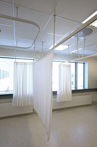 Systèmes de rideaux, Room shot "Akershus Hospital", Oslo, Norway