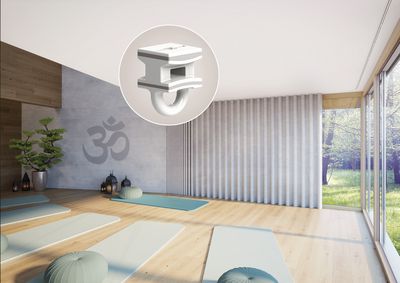 Systèmes de rideaux, SG 3870, Yoga room, 2C glider