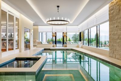 Systèmes rideaux drapés, SG 2360, Colorama 2, Villa at the lake, Lucerne, Switzerland