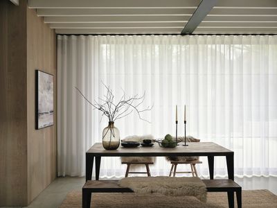 Systèmes de rideaux, SG 5600, Polyflax, Private House, Cardiff, United Kingdom, Black