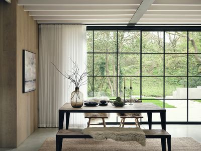 Systèmes de rideaux, SG 5600, Polyflax, Private House, Cardiff, United Kingdom, Black