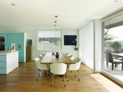 Systèmes de rideaux, SG 6010, Colorama 1, Room shot "Private Home", Gümligen, Switzerland, Wave