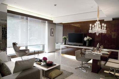 Systèmes stores enrouleurs, Customer Fabrics, Room shot "Residence 8", Shanghai, China