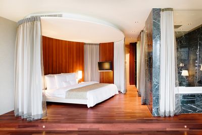 Systèmes de rideaux, Customer Fabrics, Room shot "Hotel Park Weggis", Switzerland