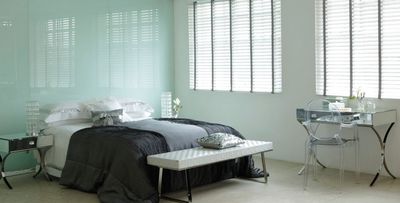 Stores vénitiens, SG 8960, Wood slats, 50mm Soft White, Mystery tape