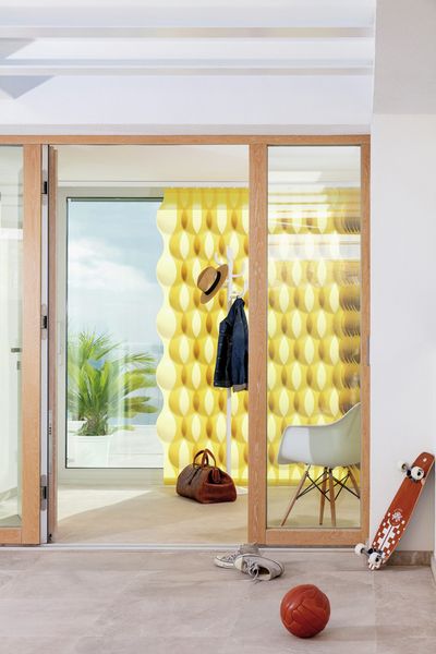 Systèmes de rideaux à bandes verticales, SG 2950, Multi Visio, Casa Violi, Mallorca, Spain, Vertical Waves