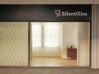 Systèmes de rideaux à bandes verticales, SGGB Studio/Showroom London