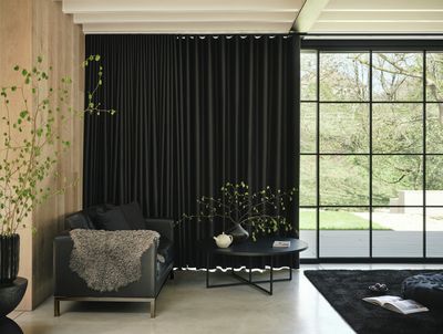 Systèmes de rideaux, SG 5600, Deep, Private House, Cardiff, United Kingdom, Black