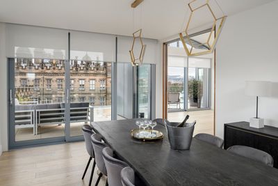 Systèmes stores enrouleurs, SG 4970, Multiscreen 1-10%, The Crescent, Edinburgh, Scotland, UK, Recess