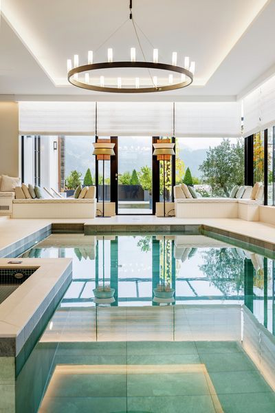 Systèmes rideaux drapés, SG 2360, Colorama 2, Villa at the lake, Lucerne, Switzerland